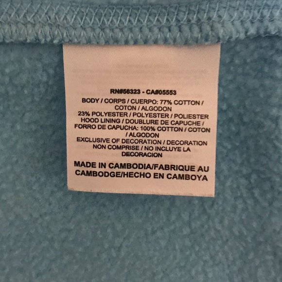 NIKE Kids Blue "Just Do It" Zip-up Hoodie Size M - Picture 7 of 8